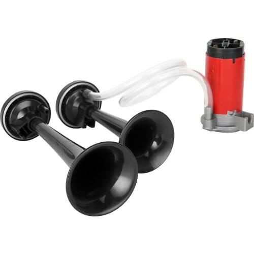 12V 178dB Car Auto Air Horn Super Loud Dual Tone Trumpet Set With 12V Compressor For Motorcycle Car Boat Truck Vehicle