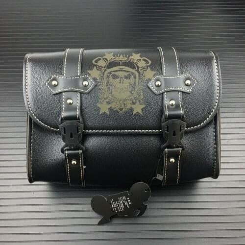 For Harley Sportster XL883 XL1200 Universal Motorcycle Saddlebag Model Side PU Leather Luggage Saddle bag Storage Tool Pouch
