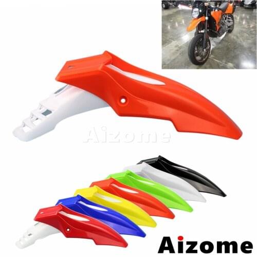 Plastic Universal Dirt Bike Front Fender Mudguard For Honda Yamaha Suzuki Kawasaki EXC EXC Enduro Motorcycle Front Mud Guard