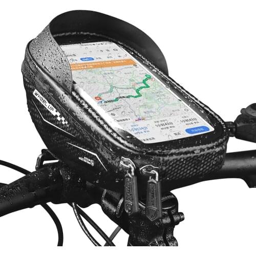 Bike Bicycle Phone Mount Bag Waterproof Front Frame Top Tube Handlebar Bag Touch Screen 7.5 inch MTB Road Bicycle Phone Holder