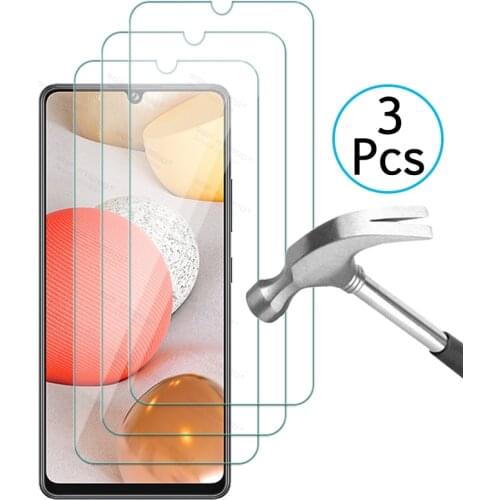3 Sheets Screen Protector For Samsung A42 5g Tempered Glass on For Galaxy A42 A41 A40 Galaxya42 Transparent Clean HD Sklo Cover