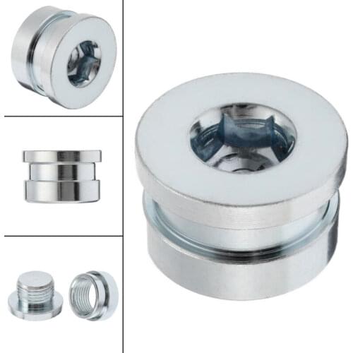 Iron Oxygen Sensor Plug Solder 2pcs Cap Kit M18 x 1.5 Nut Stainless Steel