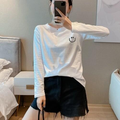 Womens T-shirt Cotton T-shirt Solid Color Top Casual T Shirts Women Clothes 2020 Woman Tshirts