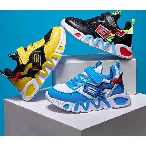 2020 Autumn Breathable Children Sport Shoes Lightweight Boys Kids Running Shoes Fashion Girl Child Sneakers Non-slip Basket Shoe