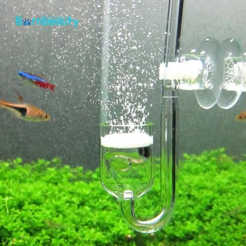 4pcs/set Aquarium Carbon Dioxide Refiner Tank CO2 Diffuser Check Valve Carbon Dioxide Reactor Regulator with Suction Cup Aquariu