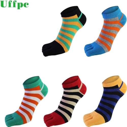 5 Pairs/lots summer Men Socks Boys Cotton Finger Breathable Five Toe Socks Pure Sock Ideal for Five 5 Finger Toe Shoes