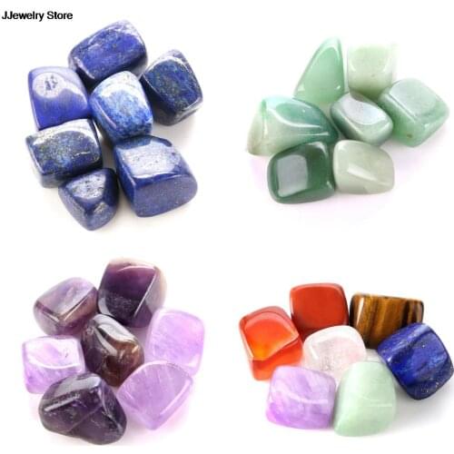 7PCS/Set Crystals Mixed Natural Rough Raw Stones Set For Tumbling 7 Chakra Crystal Healing Tumbled Stones