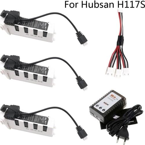 Battery for Hubsan H117S Zino GPS RC Drone Quadcopter Spare Parts 11.4V 3000mAh Intelligent Flight Battery with charger adapter