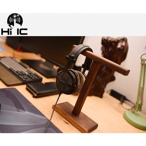 Solid Wood Carbon Headphone Holder Hanger Stand Durable Headphone Accessories Headset Hanger Earphone Stand Display