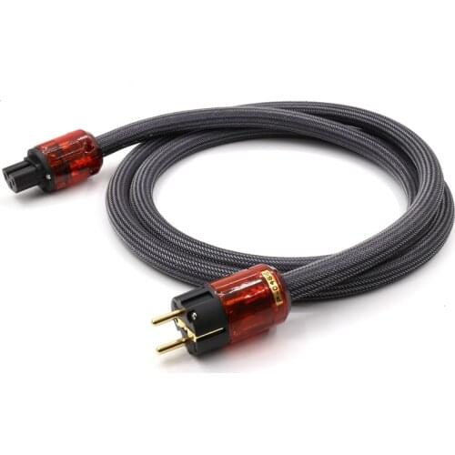 Hi End Furukawa PCOCC Audio schuko Mains AC Power Cable Cord EU version power cable wire P-046E/C-046 Power Plug Cable