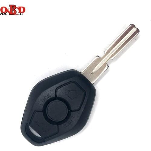 HKOBDII 3 Button 433/315MHZ Remote Car Key For BMW X3 X5 E38 E39 E46 Track EWS System With Uncut HU58 Blade