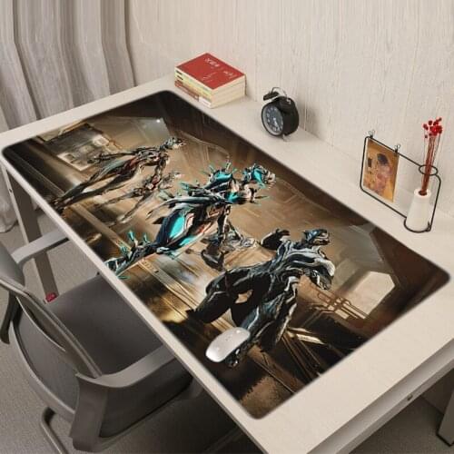 Warframe Mouse Pad Gaming Mat Gamer Mause Anime Pc Complete Large Rug Desk Kawaii Carpet Pads Accessories Keyboard Hot Cute Xxl