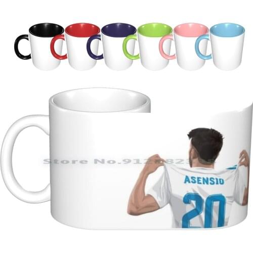 Marco Asensio Ceramic Mugs Coffee Cups Milk Tea Mug Marco Asensio Marco Asensio Madrid Real Spain Ucl League Ronaldo Creative