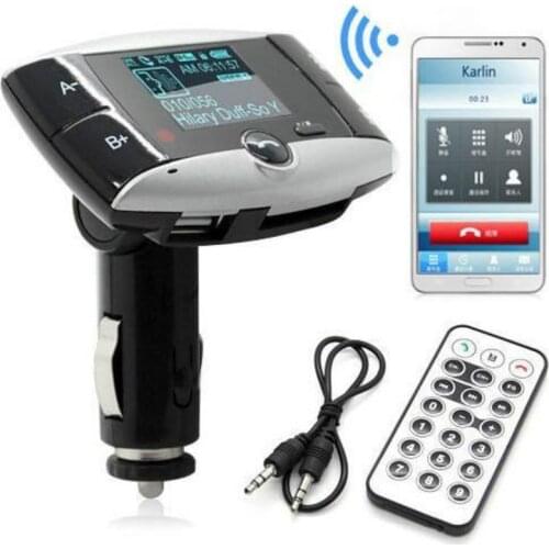 Wireless Bluetooth Car Kit Handsfree MP3 Player FM Transmitter Modulator with Remote Support USB / SD / MMC