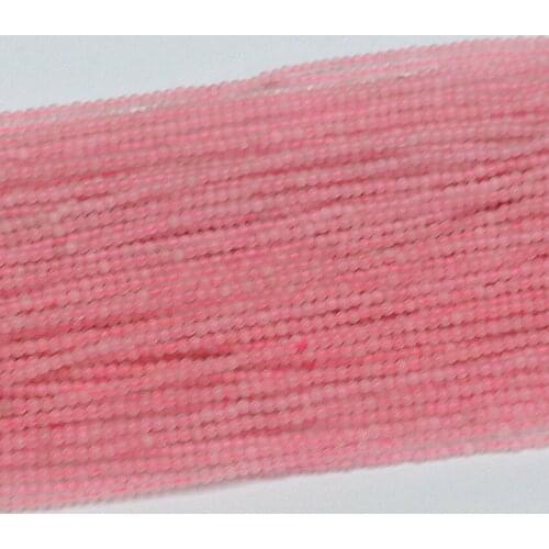 Natural Pink Stone Chalcedon 2mm 3mm Round Beads Fashion Diy Jewelry Loose Beads Accessories Findings 15" B441