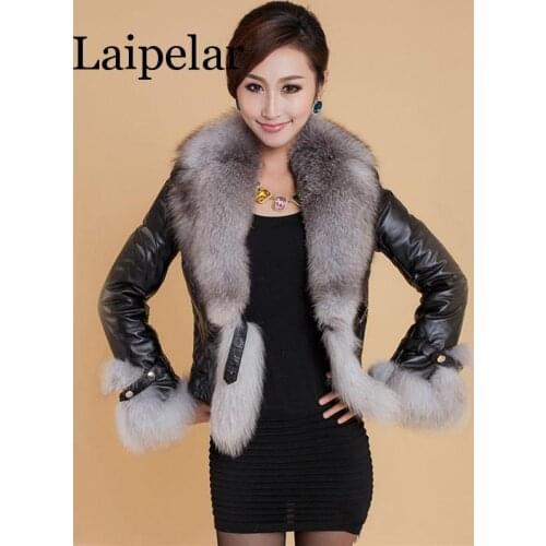 Женские зимние кожаные куртки Laipelar China At AliExpress