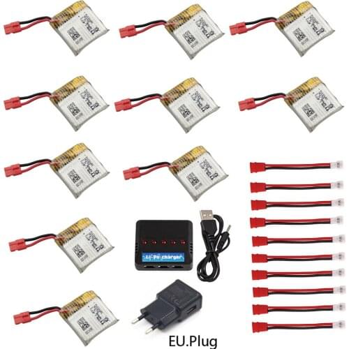 3.7V 380mAh Lipo Battery with Charger For Syma X21 X21w X26 Drone Battery RC Quadcopter Spare Parts 3.7V Li-ion battery