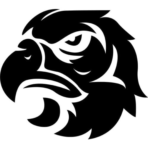 MIGNATIS - Left Facing Tough Look Eagle Sticker Decal Mural Art Decal For Car Window Loptop Decoration Vinyl Stickers Waterproof