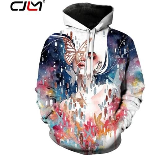 Fashion 3d Hoodies Men /Women Hooded Print Dream Butterfly Fairy Casual Loose Sweatshirt Hoody Pullover Jackets Homme Hoodie