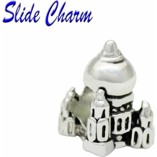 5mm straight hole fashion jewelry DIY charm, European style Islamic church beads Fit Pandora Bracelet Necklace