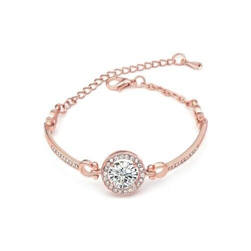 Fashion Luxury Rhinestone Zircon Multi-Layer Bangle Bracelet High Quality Rhinestone Charm Bracelet for Women Girls Gift