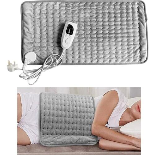 Washable Therapeutic Electric Heat Pad, Heating Mat Soothing Muscle Tension Abdomen Waist Back Neck Pain Relief