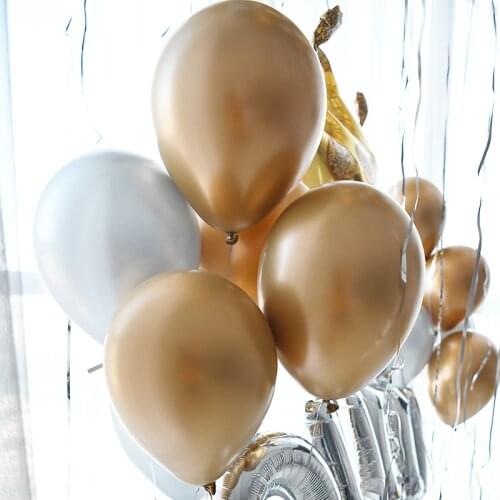 50pcs Chrome Balloon Mix 12in Latex Balloons Set Birthday Wedding Party Balloon Decoration Baby Shower kid toys