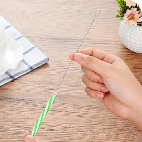 Kitchen Cleaning Brushes 10pcs Nylon Bottle Straw Household Cleaning Brush Set Bristle Kit Tube Bottle Straw Washing Cleaner