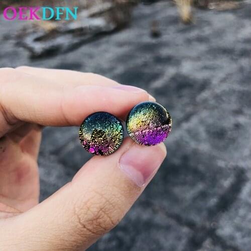 OEKDFN Real 925 Sterling Silver Stud Earrings For Women Europe Fashion Crystal Party Bride Wedding Fine Jewelry Christmas Gift