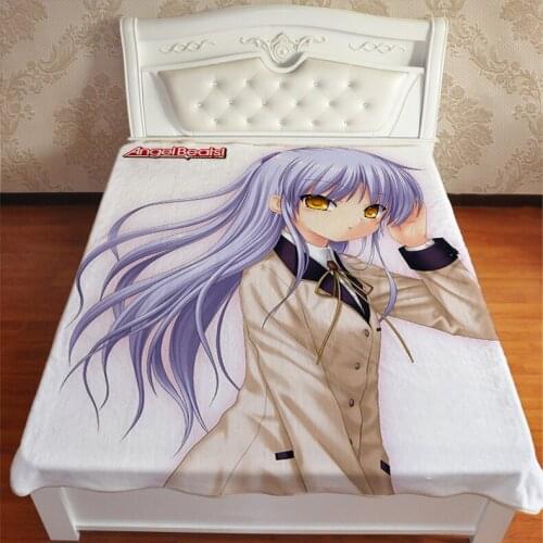 Anime Manga Angel Beats Sofa Bed Kid Adult Throw Blanket Warm 001