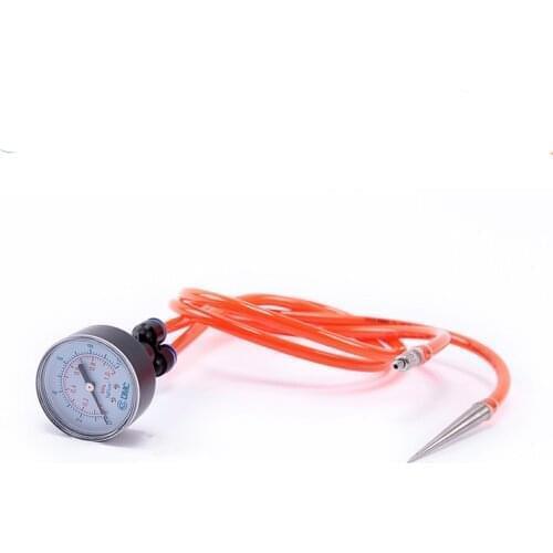 Air pressure detector testing tool for testing geomembrane welding quality