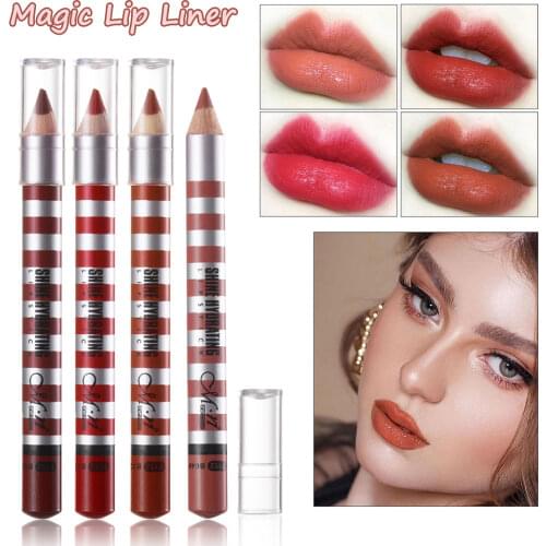 Professional Lip Liner Pencil Wood Material Nude Color Matte Lip Pen Waterproof Contour Natural Makeup Lasting Lipsticks Pen