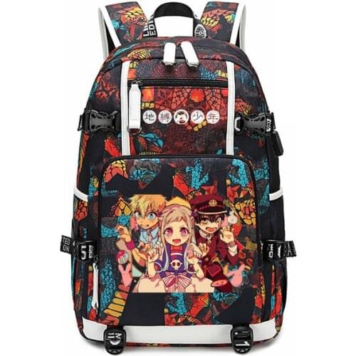 Anime Toilet-bound Jibaku Shounen Hanako-kun Backpack Cosplay Oxford Bag Schoolbag New Travel Mochila Escolar