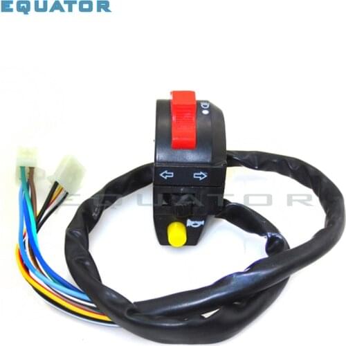 ATV Quad Motorcycle Pocket bike Steel Bike scooter Light Signal Blinker Horn Switch for Enduro Supermoto Off Road