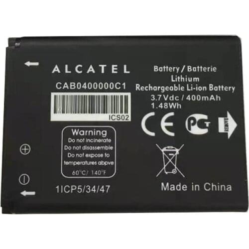 TLi004AB CAB0400000C1 CAB22D0003C1 CAB30M0000C2 650mAh Battery For Alcatel OT-2010 OT-2010D OT-2010X OT-356 OT-665X