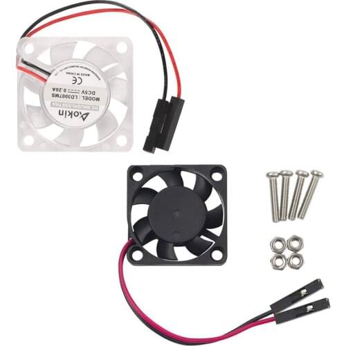 Raspberry PI Fan, Active Cooling Fan for Customized Acrylic Case / 5V plug-in and play Support raspberry pi model B Plus