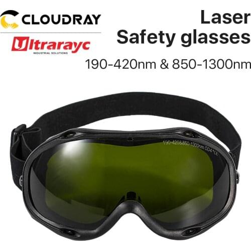 Ultrarayc 1064nm Fiber Laser Safety Goggles OD4+ CE Protective Glasses Shield For 190-420nm & 850-1300nm Fiber Laser Machine