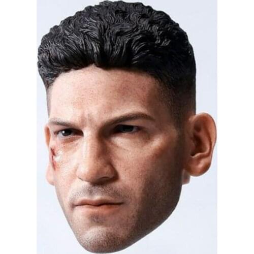 1/6 Jon Bernthal Head Sculpt PVC Male Head Carving Fit 12'' Soldier Action Figure Body