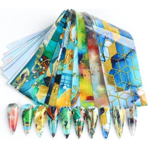 10Pcs Christmas Sticker Funny Fastness Environmental Decal Starry Nail Decor for Beauty Salon Nail Sticker For Nails Decoration