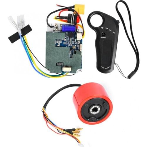 24V-36V 150W 70mm Brushless Motor Hub Motor DIY Electric Skateboard Wireless Drive Controller With Remote Control Transmitter
