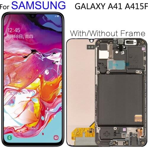 6.1" New Super AMOLED For Samsung Galaxy A41 SM-A415F A415 LCD Display Touch Screen Digitizer Assembly Replacement Parts