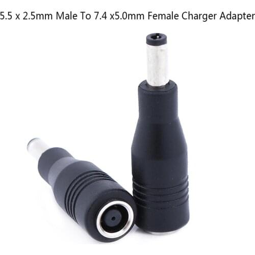 7.4*5.0mm To 5.5*2.5mm MaleFemale DC Power Charger Converter Adapter Connector Plug Charging Cable For HP