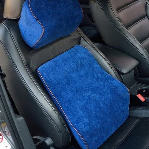 Auto Cushion Head Pillow Rest Lumbar Support Waist Neck Memory Foam Seat for Car Accessories