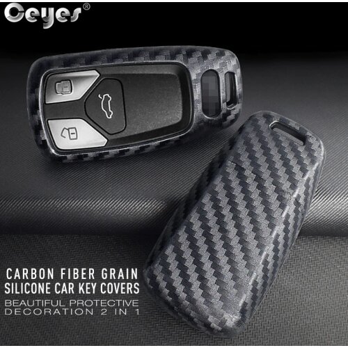 Ceyes Car Smart Key Styling Covers For Audi A4 A4L A5 A6L QT S5 S7 Q7 TTS Auto Protection Key Shells Cover Case Car Accessories