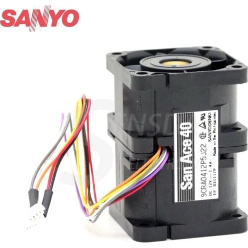 Original For Sanyo 9CRA0412P5J22 DC 12V 1.4A 4056 4CM 40mm 1U case server inverter axial cooling fans cooler