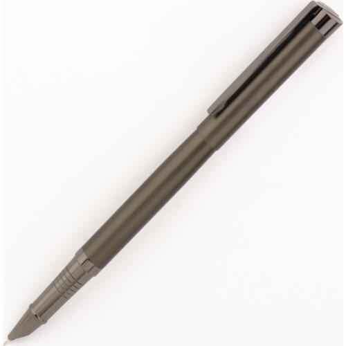 Financial tip 0.3mm Extremely fine Nib Fountain pen Gray body 3758 Stationery Office school Writing Supplies