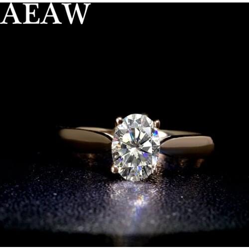 S925 Sterling Silver Ring Carat 1ct GH Color Diamond ring jewelry Moissanite Ring