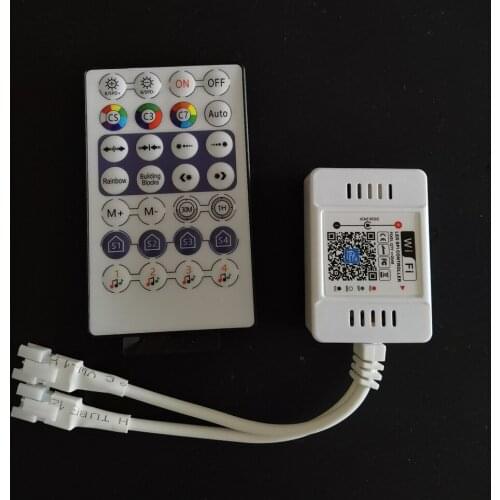 WS2812B WiFi Controller for WS2811 WS2812 IC LED Light Strip IOS Android APP 2048 Pixel DC5V-24V