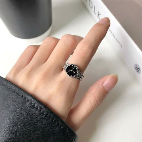 Creative new dial ring female ins personality hip-hop geometric ring ring small design