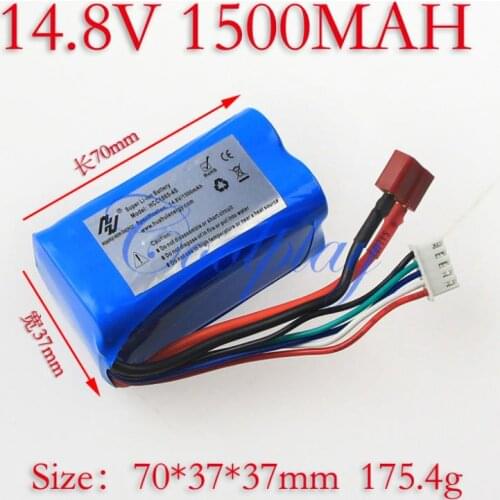 QS8006 14.8V 1500mAh Li-ion Rechargeable Battery for G.T. Model Biggest 134cm Radio Remote Control QS8006 QS 8006 RC Helicopter